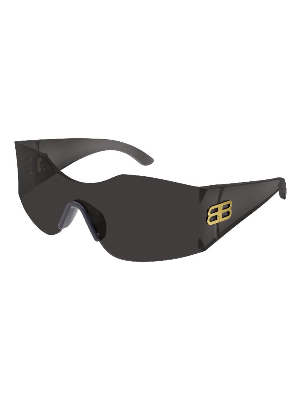 New Balenciaga Unisex Sunglasses Grey Square Lens Injected Frame BB0292S 001 99